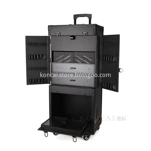 Professional Newest Cosmetic Organizer Storage Makeup Beauty Box Makeup Trolley Case